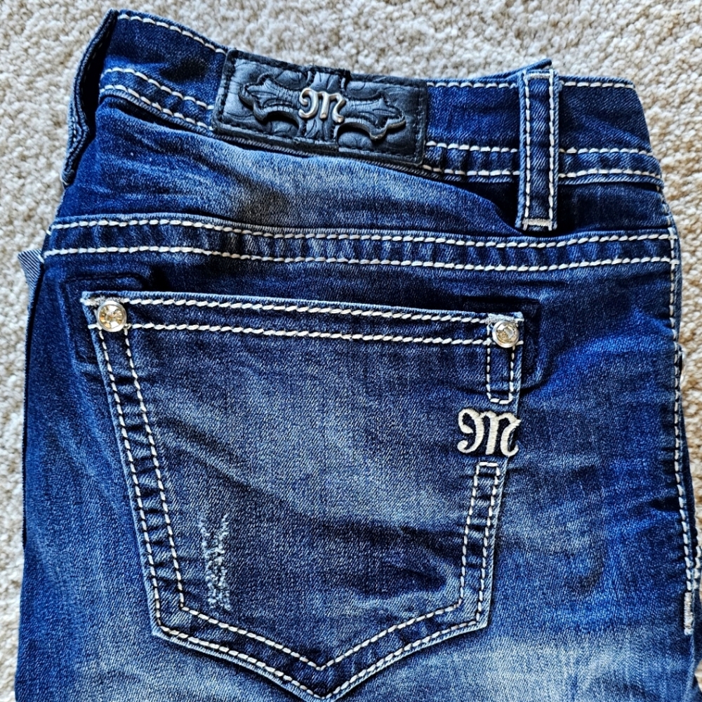 Womens Miss Me Cropped Denim jeans Size 31